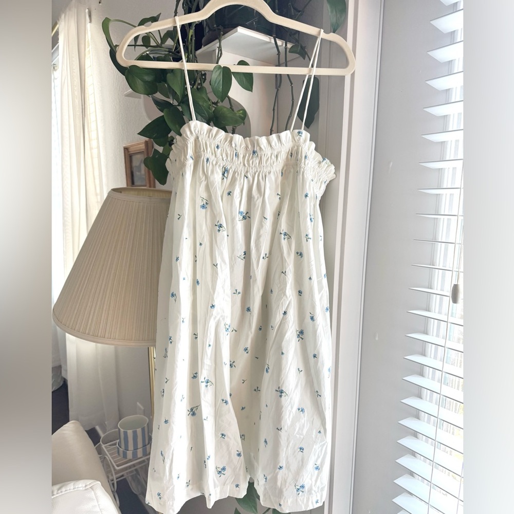 H&M Floral Smocked Mini Dress